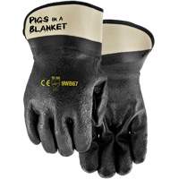 Pigs in a Blanket Coated Gloves, One Size, Nitrile/PVC Coating Oxymax Inc
