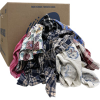Select Wiper Rags, Flannel, Mix Colours, 20 lbs. Oxymax Inc