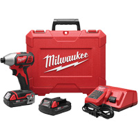 M18 Cordless Hex Impact Driver Kit, 1/4", 1500 in-lbs Max. Torque, 18 V, Lithium-Ion Oxymax Inc
