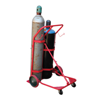 Chariot pour bouteilles, Roues Caoutchouc moulé, Base de 25-1/2"la x 7"lo, 350 lb NKH897 | Oxymax Inc