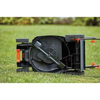 Lawn Mower with Comfort Grip Handle, Push Walk-Behind, Electric, 15" Cutting Width Oxymax Inc