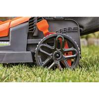 Lawn Mower with Comfort Grip Handle, Push Walk-Behind, Electric, 15" Cutting Width Oxymax Inc