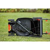 Lawn Mower with Comfort Grip Handle, Push Walk-Behind, Electric, 17" Cutting Width Oxymax Inc