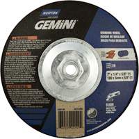 Gemini&reg; Saucer Wheel, 7" x 1/4", 5/8"-11 Arbor, Aluminum Oxide, Type 28 Oxymax Inc