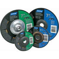 Gemini&reg; Depressed Centre Grinding Wheels, 4" x 1/4", 5/8" Arbor, Aluminum Oxide, Type 27 Oxymax Inc