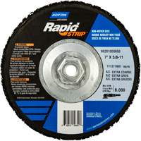 Disques &agrave; moyeu d&eacute;port&eacute; non tiss&eacute;s pour d&eacute;capage rapide Bear-Tex, 7" dia., Grain Extra grossier, Carbure de silicium Oxymax Inc