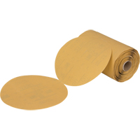 Rouleau de disques abrasifs dor&eacute;s en papier Stikit 216U, 6" dia., Grain P360, Oxyde d'aluminium Oxymax Inc