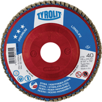 Disque &agrave; lamelles Long Life 4-1/2", 4-1/2" x 7/8", Type 27, Grain 40, Zirconium Oxymax Inc