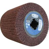 Tambour de conditionnement de surface Pro-Line, 4" dia. x 4" la, 3/4" Arbre, Grain Fin, Oxyde d'aluminium Oxymax Inc
