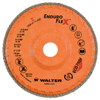 Disques &agrave; lamelles Enduro-Flex, 6" x 7/8", Type 27, Grain 40, Zirconium Oxymax Inc