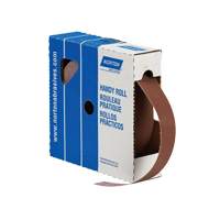 Rouleau de feuille &agrave; poncer pratique, Oxyde d'aluminium, 3" la x 150' lo, Grain P80 Oxymax Inc