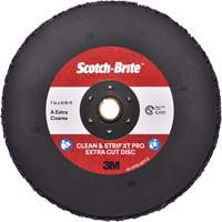 Disque extra coupe  Clean and Strip  XT Pro Scotch-Brite, 7" dia., Grain Extra grossier, Oxyde d'aluminium Oxymax Inc