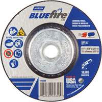 BlueFire&reg; XXL Grinding Wheel, 4-1/2" x 1/4", 5/8" Arbor, Ceramic Alumina, Type 27 Oxymax Inc