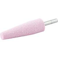 Vitrified Bond Mounted Point, A1, Aluminum Oxide, 3/4" Dia., 2-1/2" L, 80 Grit Oxymax Inc