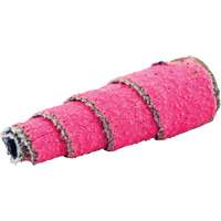 R928 Tapered Spiral Roll, 80 Grit, 1/2" Dia., Ceramic Alumina, 1-1/2" L, 1/8" Arbor Oxymax Inc