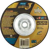 Quantum3 SG Saucer Wheel, 7" x 1/4", 5/8"-11 Arbor, Ceramic Alumina, Type 28 Oxymax Inc