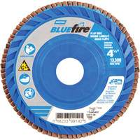 BlueFire&reg; Medium Grade Flap Disc, 4-1/2" x 7/8", Type 27, 60 Grit, Zirconia Alumina Oxymax Inc