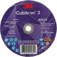 Cubitron 3 Cut-Off Wheel, 4" x 0.045", 3/8" Arbor, Type T1, Ceramic, 21000 RPM Oxymax Inc