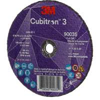 Cubitron 3 Cut-Off Wheel, 4" x 1/8", 3/8" Arbor, Type T1, Ceramic, 21000 RPM Oxymax Inc