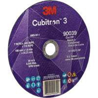 Cubitron 3 Cut-Off Wheel, 7" x 0.09", 7/8" Arbor, Type T27, Ceramic, 8500 RPM Oxymax Inc