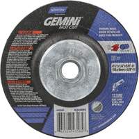 Gemini Grinding Wheel, 4-1/2" x 1/4", 5/8"-11 Arbor, Aluminum Oxide, Type 27 Oxymax Inc