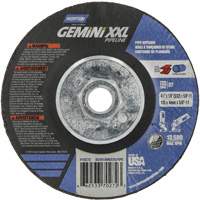 Gemini XXL Grinding & Cutting Wheel, 4-1/2" x 1/8", 5/8"-11 Arbor, Type 27, Aluminum Oxide Oxymax Inc