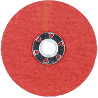 Blaze F980 Speed-Change Fastener Fiber Locking Disc, 4-1/2" Dia., 24 Grit, Ceramic Alumina Oxymax Inc
