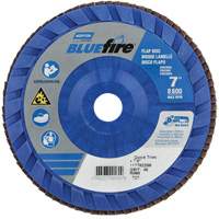 BlueFire Quick Trim Flap Disc, 7" x 7/8", Type 27, 40 Grit, Zirconia Alumina Oxymax Inc