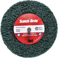 Disque Clean and Strip XT Pro Extra Cut Disc XC-DC Scotch-Brite, 4" dia., Grain Extra grossier, Oxyde d'aluminium Oxymax Inc