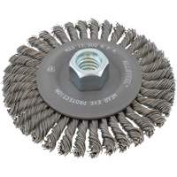 Brosse &agrave; fils m&eacute;talliques ALLSTEEL, 6" dia., Fils 0,02", Arbre 5/8"-11 Oxymax Inc