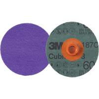 Disque en fibre Roloc Cubitron 3, 4" dia., Grain 60+, C&eacute;ramique Oxymax Inc