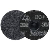Meule robuste pour le conditionnement de pr&eacute;cision des surfaces Scotch-Brite Roloc, HD-DR, 3" dia., Grain 80+, C&eacute;ramique Oxymax Inc