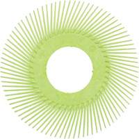 Scotch-Brite Type A Precision Radial Bristle Brush PN-RB without Adapter, Ceramic, 50+ Grit, 6" Dia. Oxymax Inc