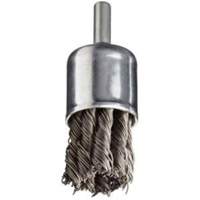Stem Mounted Knotted Wire Brush, 1" Dia. x 1/4" Arbor Oxymax Inc
