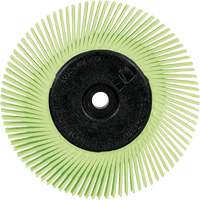 Scotch-Brite Type A Precision Radial Bristle Brush PN-RB with Adapter, Ceramic, 50+ Grit, 6" Dia. Oxymax Inc
