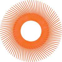 Scotch-Brite Type C Precision Radial Bristle Brush PN-RB without Adapter, Ceramic, 80+ Grit, 7-5/8" Dia. Oxymax Inc