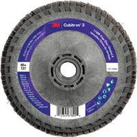 Cubitron 3 Flat Flap Disc with Quick Change 1169F, 4-1/2" x 5/8"-11, Type T27, 60+ Grit, Ceramic Oxymax Inc