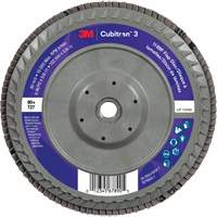 Cubitron 3 Flat Flap Disc with Quick Change 1169F, 6" x 5/8"-11, Type T27, 80+ Grit, Ceramic Oxymax Inc