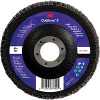 Cubitron 3 Flat Flap Disc 1169F, 4-1/2" x 7/8", Type T27, 40+ Grit, Ceramic Oxymax Inc
