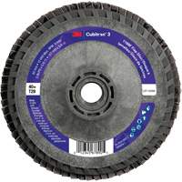 Cubitron 3 Conical  Flap Disc with Quick Change 1169F, 5" x 5/8"-11, Type T29, 40+ Grit, Ceramic Oxymax Inc