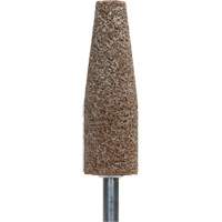 Gemini Vitrified Bond Mounted Point, A38, Aluminum Oxide, 1-1/2" Dia., 1-1/2" L, 60 Grit Oxymax Inc