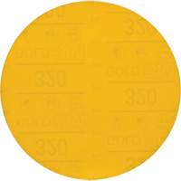 Hookit Gold Abrasive Disc, 6" Dia., 320 Grit, Aluminum Oxide, C-Weight Oxymax Inc