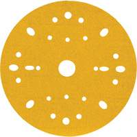 Hookit Gold Abrasive Disc, 6" Dia., 180 Grit, Aluminum Oxide, C-Weight Oxymax Inc