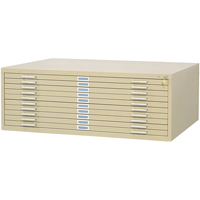 Classeurs en acier pour plans, 10 Tiroirs, 46-3/8" la x 35-3/8" p x 16-1/2" h Oxymax Inc