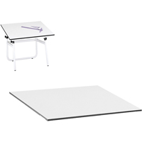 Dessus pour table à dessin réglable Vista, 48" la x 3/4" h, Blanc OA910 | Oxymax Inc