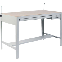 Base pour table à dessin de précision, 56-3/8" la x Gris OA912 | Oxymax Inc