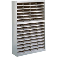 Heavy-duty Literature Organizers, Stationary, 60 Slots, Steel, 37-1/2" W x 12-3/4" D x 60" H Oxymax Inc