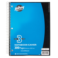 3 Subject Spiral Notebook Oxymax Inc