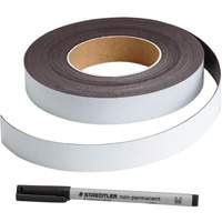 Write-On Magnetic Label, Magnetic, 600" L x 1" W Oxymax Inc