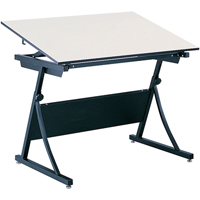 Table à dessin à hauteur réglable PlanMaster, 43" la x 29-1/2" - 37-1/2" h, Noir OK005 | Oxymax Inc